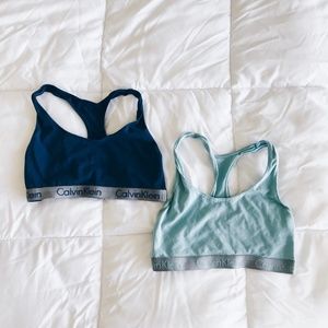 Calvin Klein sports bras
